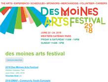 Tablet Screenshot of desmoinesartsfestival.volunteerlocal.com